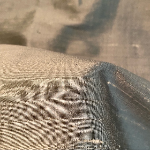 Vintage Silver Dupioni Silk Corset Tank M - Picture 5 of 14